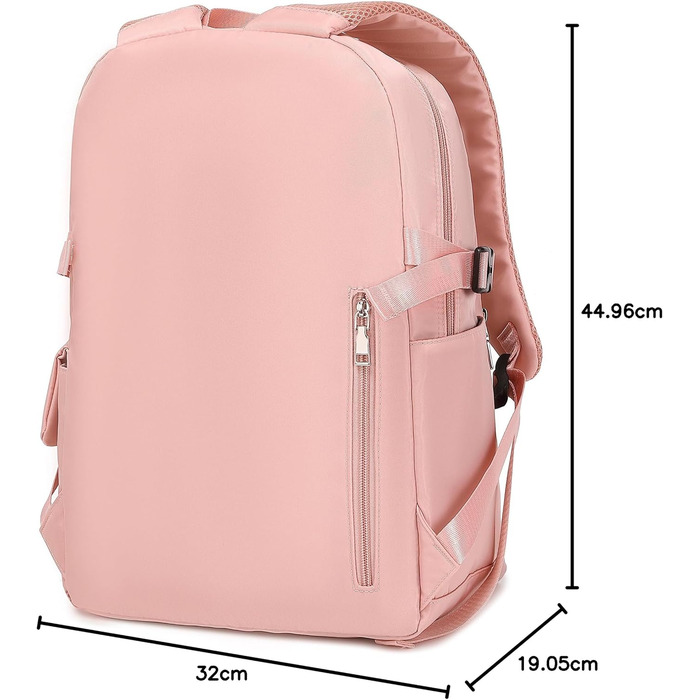 Жіночий рюкзак Acmebon для ноутбука, рожевий, місткий, модний, повсякденний