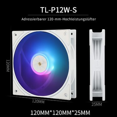 Thermalright Assassin X 120R Digital White - Кулер для CPU з RGB, 120мм, для AM5/LGA1700/1150/1151/1200