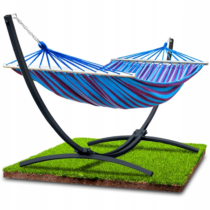 Двомісний гамак Go Garden, сірий (навантаження до 220 кг, 300x130 см)