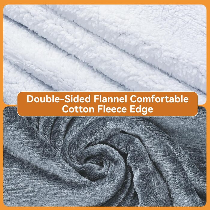 Електрична ковдра Olycism з автовимкненням, 160x130 см, 10 рівнів нагріву, таймер, захист від перегріву, для дому та офісу, сіра, 180x200 см