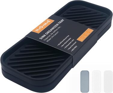 Стильний тримач для мила з силікону для кухні та ванної кімнати (2 шт., чорний)