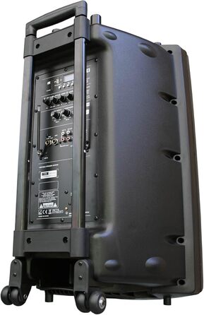 E-Lektron EL38-M MK-III: Портативна акустична система 900W з Bluetooth, MP3, USB, SD, FM, 2 мікрофонами та пультом - Звукове обладнання для вечірок та заходів