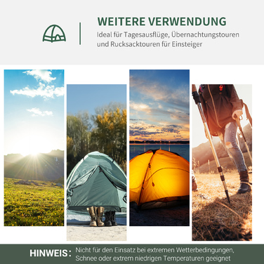 Outsunny Camping Tent for 2-3 People, Dome Tent with Door and Mesh Windows, Weatherproof with PU2000mm, Includes Grey Carrying Bag