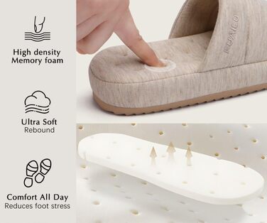 Чоловічі домашні тапочки KuaiLu: стильні, з м'якою устілкою з піною Memory Foam, для дому та вулиці (Бежевий, 49 EU)