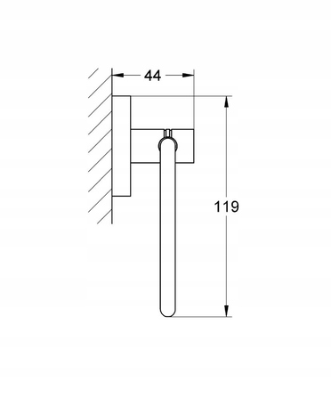 Тримач для туалетного паперу Grohe Essentials 40689AL1