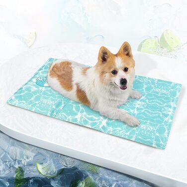 Pawtasy Cooling Mat for Dogs and Cats, Cooling Blanket for Dogs, Cooling Pad with Non-Toxic Gel, Self-Cooling Cooling Mat for Pets, Cooling Dog Mat - M (35.6 x 20 inches)