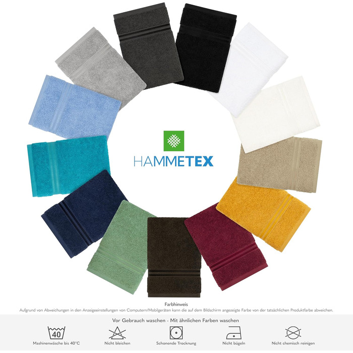 Набір рушників для ванної Hammetex, 6 предметів, бордовий (2 банні 70x140 см та 4 рушники для рук 50x100 см)