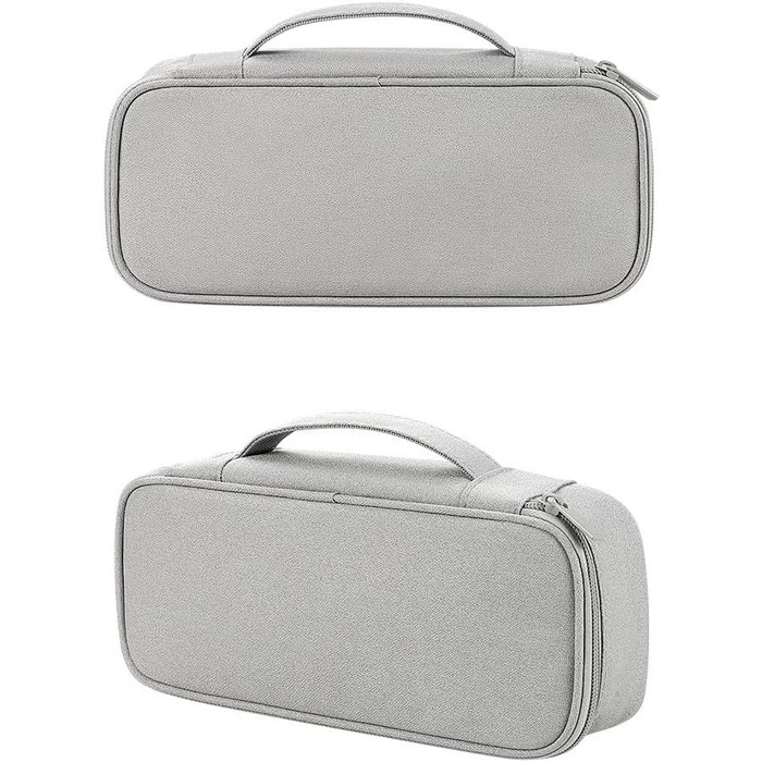 Органайзер для електроніки Arae Elektronik Organizer Tasche Kabel Tech Pouch - міцний водонепроникний чохол для кабелів та гаджетів (сірий, одиночний шар - L)