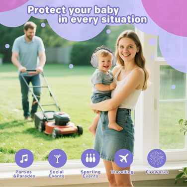 Навушники для захисту слуху дитини 2в1, сірі (до 48 місяців)