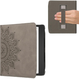 Чохол-книжка kwmobile для Pocketbook Era/Era Color: з екошкіри, з петлею для руки, сірий «Схід Сонця» 22
