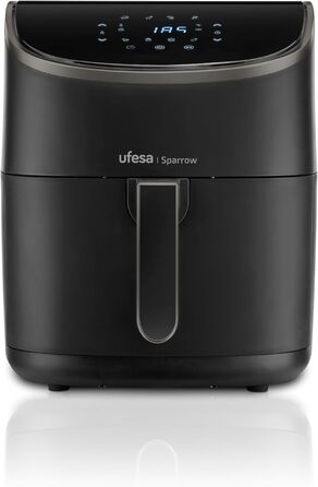 Фритюрниця Ufesa Phantom AF5000 з гарячим повітрям, 5L, Wi-Fi, LED-дисплеєм, 1500W, ексклюзив від Amazon, з функцією приготування на пару (6L)