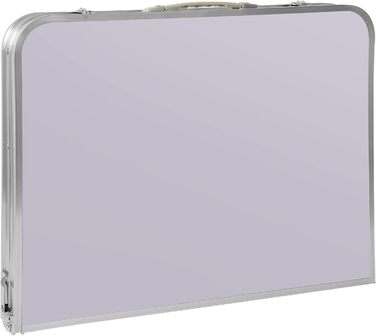 Складний столик для пікніка, 90 см, алюміній, регульована висота, легкий, для кемпінгу та саду (90 x 60 x 37/67 см)