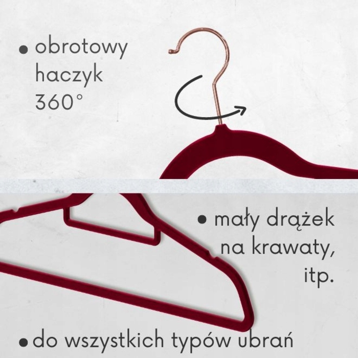 Підвісний вішак з велюру Ogivo, відтінки сірого
