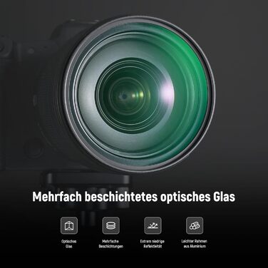 NEEWER Фільтр дифузії 67mm 1/4 & 1/8 для об'єктивів камер, 2 шт., ефект кіно, багатошарове скло, кейс, серветка, для портретної зйомки відео