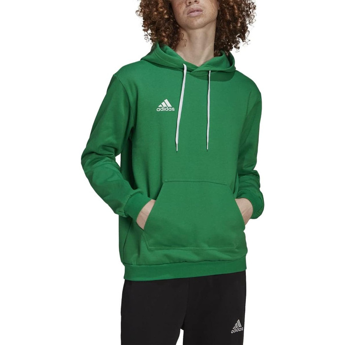 Чоловіча спортивна толстовка-худі Adidas Entrada 22 (XL Extra Tall, Team Green / White)
