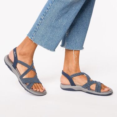 Сандалі жіночі Skechers (42 EU, темно-сині) - оригінальні та зручні