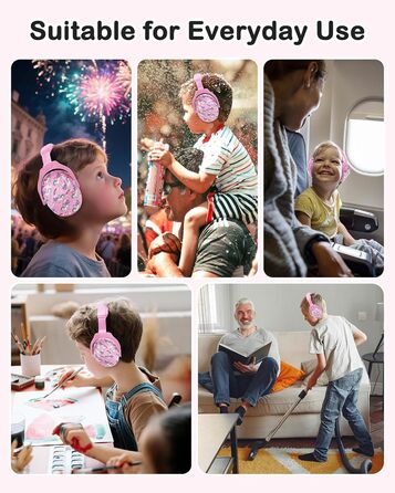 Навушники шумоізоляційні для дітей ZOHAN 030, 3-18 років, для дітей з аутизмом, для школи та концертів, рожевий єдиноріг