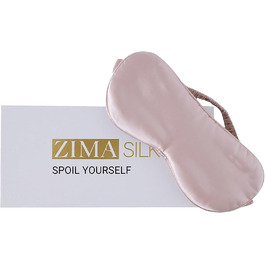 Маска для сну ZIMASILK з 100% чистої шовкової нитки малини, 22 Momme, синього кольору (Marineblau)
