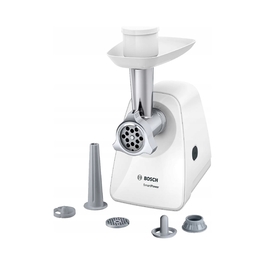 М'ясорубка Bosch MFW2520W, біла, 350 Вт