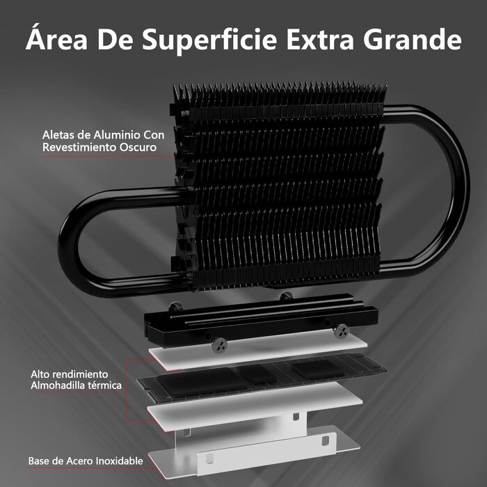 Радіатор охолодження SSD Thermalright 09-2280-PRO-Black для M.2 NVMe накопичувачів