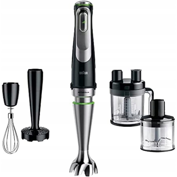 Занурювальний блендер Braun MultiQuick 9 MQ9187XLI 1200 Вт, чорний