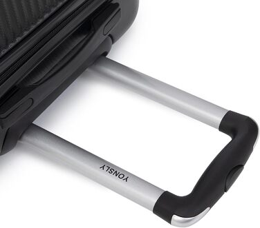 Набір валіз-ролерів (3 шт.): M, L, XL, білий слонова кістка. Сучасний набір валіз з жорсткою оболонкою, 4 колеса, захисне замкове механізм, зручна ручка.