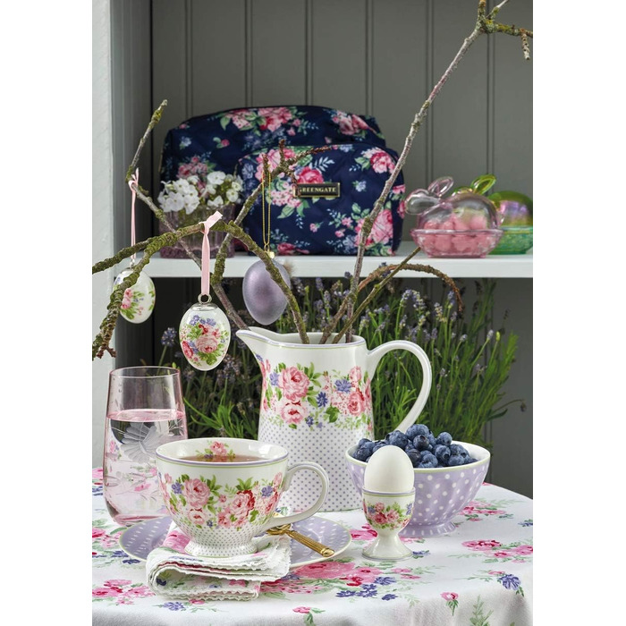 GreenGate - Sugar Pot/Zuckertopf mit Deckel - Rose White