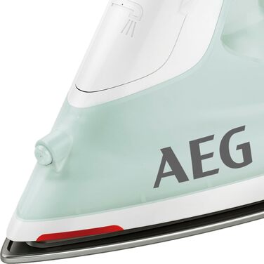 Праска AEG DB 1740LG 3000 серії: 2400 Вт, 110 г/хв, керамічна підошва, антинакип, 250 мл, 2 м, зелено-біла