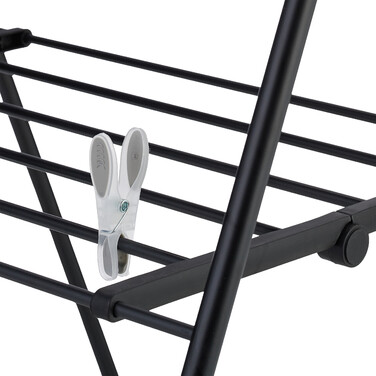 Relaxdays Folding Clothes Rack with Wings