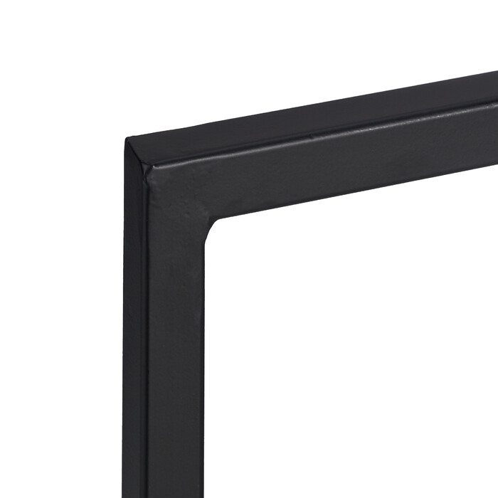 Relaxdays Black Metal Firewood Rack