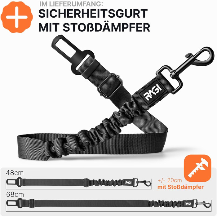 Захист для заднього сидіння авто для собак RAGI - водовідштовхувальний, 4в1, з ременями, антиковзаючий, для всіх авто