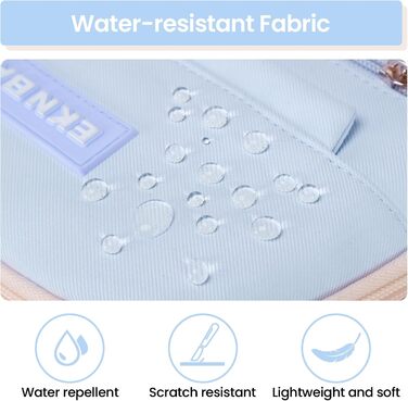 Шкільний рюкзак Tanou для дівчаток-підлітків, велика місткість, 3-7 клас, легкий нейлон, стильний, блакитний