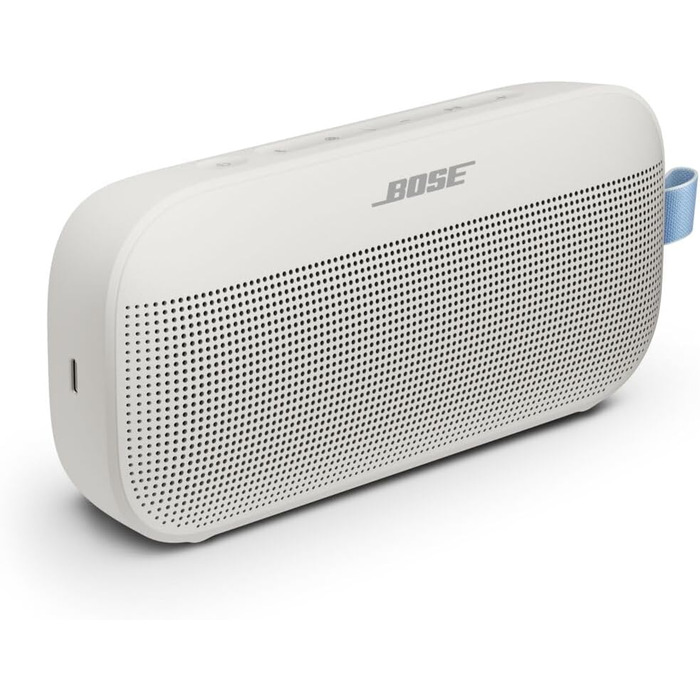 Bose SoundLink Flex 2: Водонепроникна Bluetooth колонка для подорожей, 12 год роботи, мікрофон (Небесно-сірий)