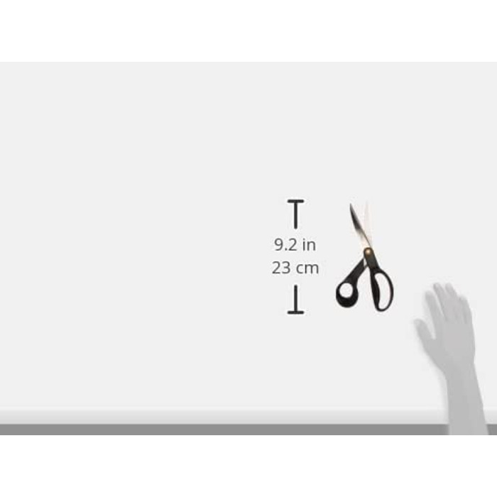 Fiskars Universal Scissors, Overall Length: 24 cm, Quality Steel/Plastic, Functional Form, Black, 1019198