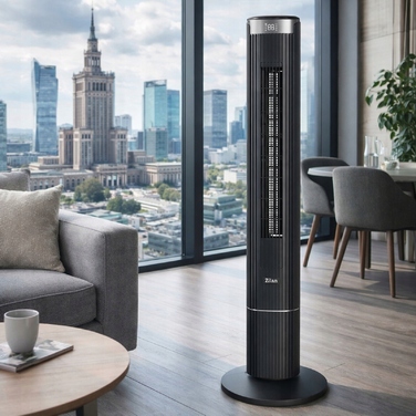Розумний колонний вентилятор SMART 110 см, 40 Вт, LED-індикація, пульт ДК, XXL