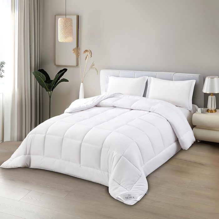 Ковдра зимова NORA HOME Oslo 220x220 см, мікрофібра, 400 GSM, екстра тепла, антиалергенна, сертифікат Oeko-TEX