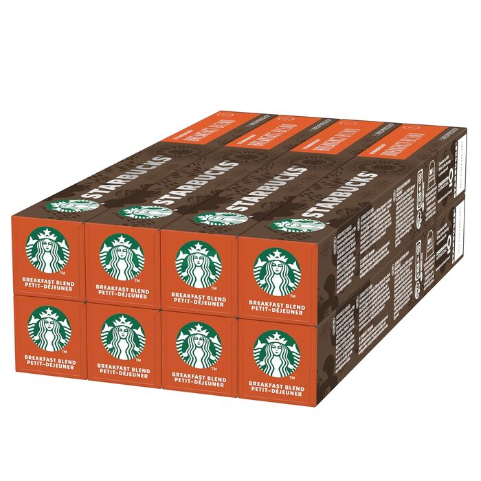 Кава Starbucks Breakfast Blend Nespresso, середній обсмаження, капсули 6 x 10 (60 капсул)