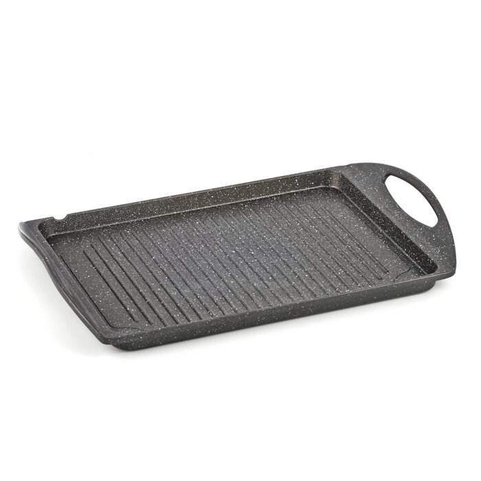 Grill-сковорода Melianda MA-18330 3-в-1 з антипригарним покриттям для електро-, газових та індукційних плит, чорна (25x23x3.3 см)