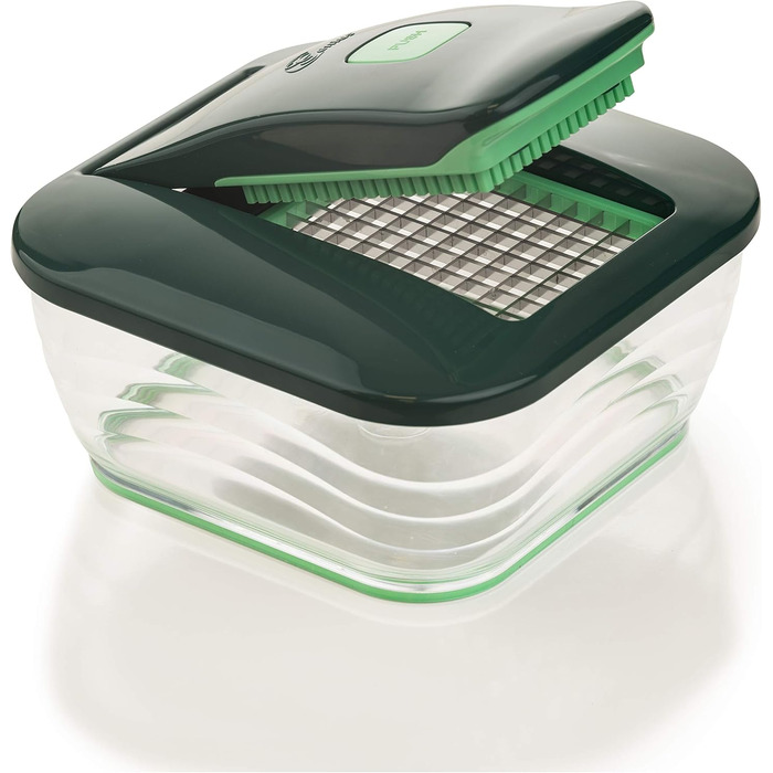 Набір для нарізки овочів Genius Nicer Dicer Chef (15 предметів) з мискою, для нарізки овочів, фруктів, салатів, кубиками, соломкою, з реклами TV