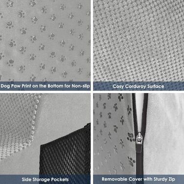 Сходинки для собак 2 шт., портативна сходинка для домашніх тварин з миючим покриттям, для маленьких собак, котів, з щільного поролону для ліжка та дивану