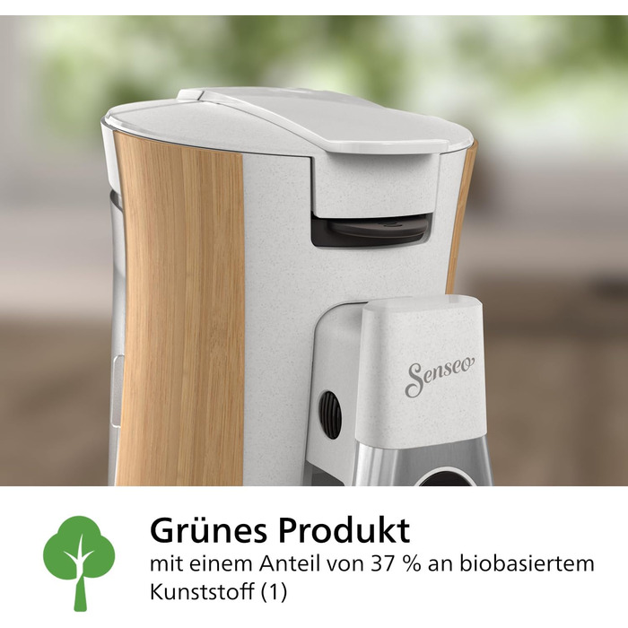PHILIPS Senseo Select Coffee Pad Machine - Intensity Plus, Memo function for 3 coffee specialties, Crema Plus, Environmentally friendly product with 37% bio-based plastic, Silk White (CSA240/05)