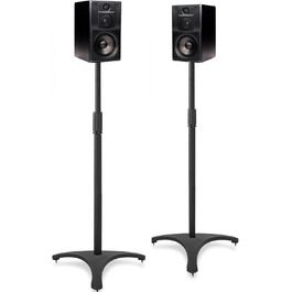 Підставка для колонок, 2 шт., регульована висота 86–127 см, з кабельною організацією, вантажопідйомність 3.6 кг, підходить для P3X-2P