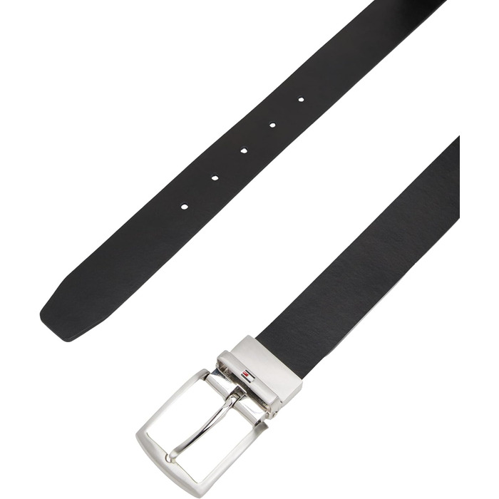 Чоловічий ремінь Tommy Hilfiger Denton 3,5 см, двосторонній, синій (Space Blue / Black)