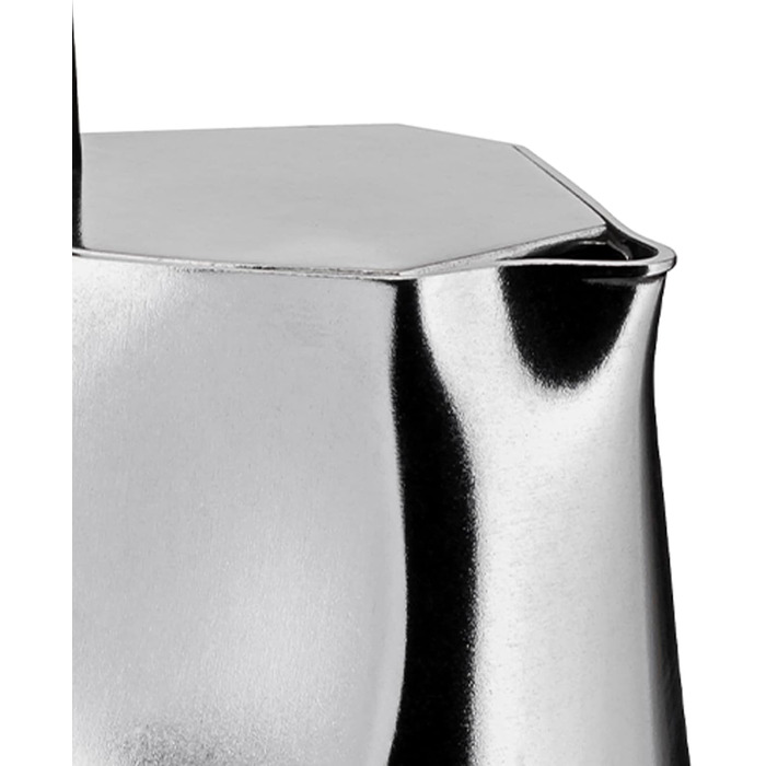 Кавомашина еспресо Alessi Ossidiana MT18/3 B з алюмінію, 3 чашки