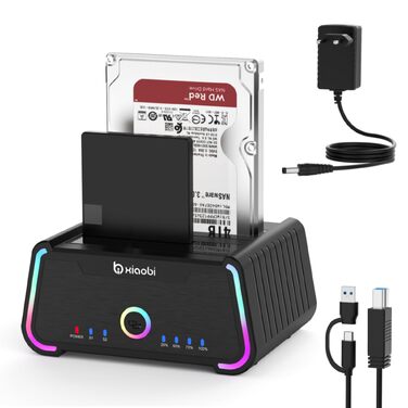 Док-станція для жорстких дисків USB-C Dual Bay для 2.5