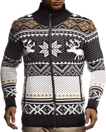 Чоловіча зимова куртка Leif Nelon з коміром-норкою, тепла фрітайм куртка, модель LN20759 (M, Чорний)