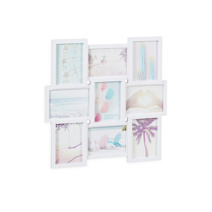 Relaxdays Photo Collage Frame - Holds 9 Pictures