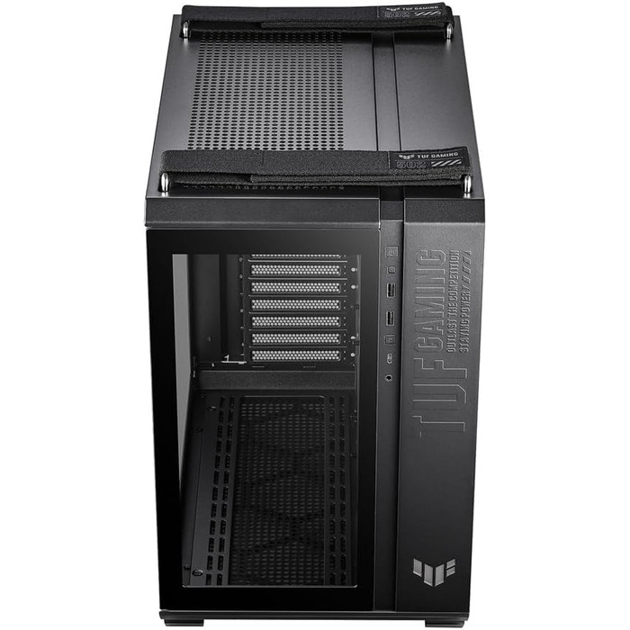 Корпус ПК ASUS TUF Gaming GT502 PLUS TG Black: двокамерний, підтримка 360mm радіаторів, ATX