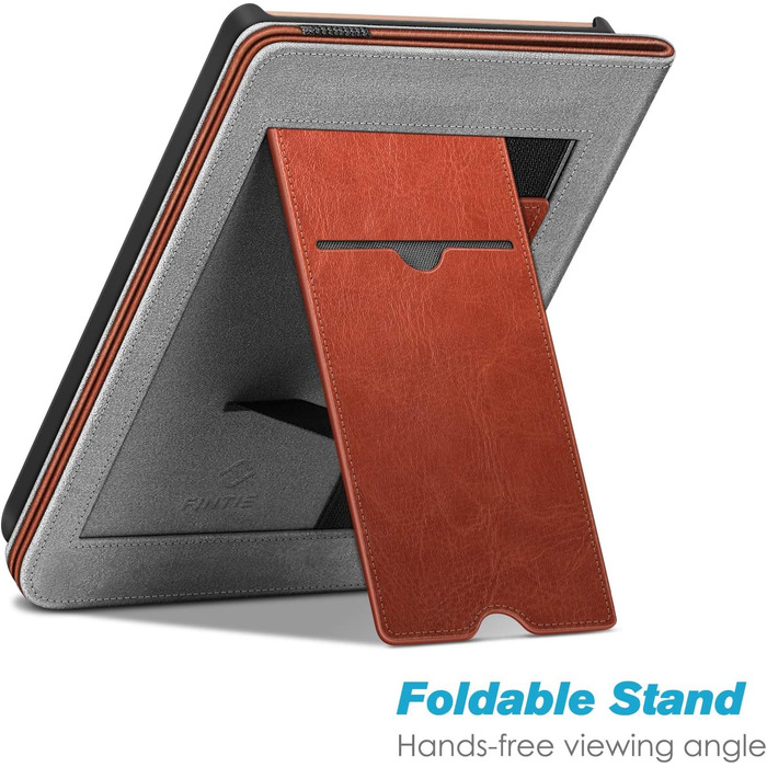 Чохол Fintie для Pocketbook Touch HD 3 / Touch Lux 5/4 / Basic Lux 4/3/2 та Pocketbook Color: з підставкою, кишенями, петлею та авто-ввімкненням/вимиканням (Колір: Z - Sattelbraun)