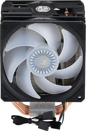 Охолоджувач CPU Cooler Master Hyper 212 LED Turbo ARGB з підтримкою LGA1700, 4 теплові трубки, RGB-вентилятор SF120R